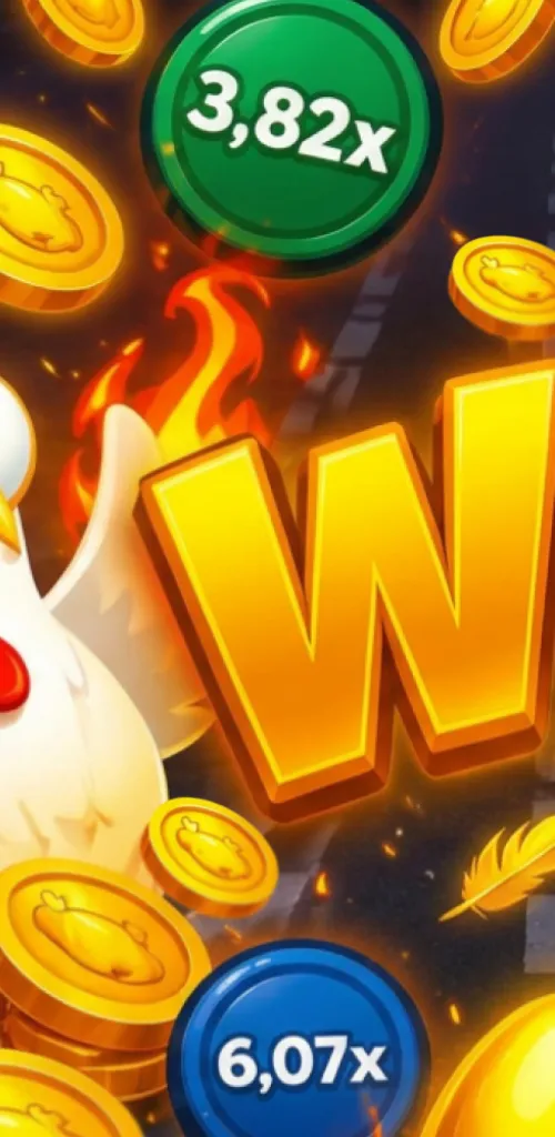 Schermata di Jumping Hen: la gallina supera un ostacolo con una serie lunga
